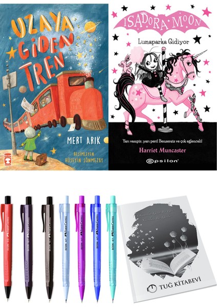 Isadora Moon 7 Lunaparka Gidiyor ve Uzaya Giden Tren 2'li Set - Kalem