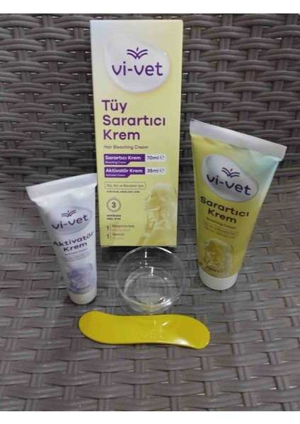 Tüy Sarartıcı Krem 70 ml + Aktivatör 35 ml