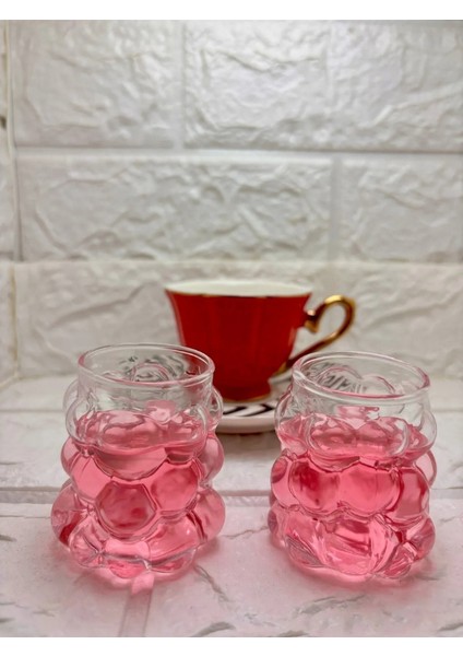 Boncuk Kahve Yanı Bardak 6’lı Mini Üzüm Bardak Boncuk Şekilli Pinterest Bardak 75 ml