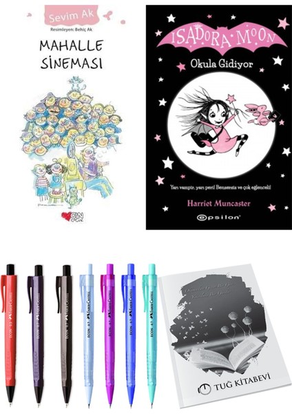 Isadora Moon 1 Okula Gidiyor ve Mahalle Sineması 2'li Set - Kalem