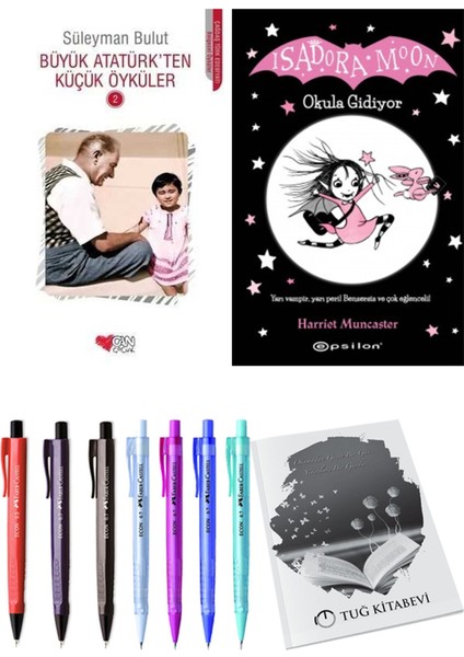 Isadora Moon 1 Okula Gidiyor ve Büyük Atatürk'ten Küçük Öyküler 2 2'li Set - Kalem