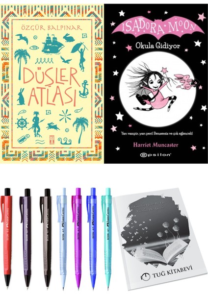 Isadora Moon 1 Okula Gidiyor ve Düşler Atlası 2'li Set - Kalem