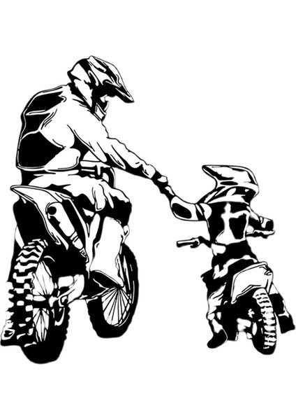 Tv Hediye L Için Motosiklet Sticker Motokros Çıkartması (Yurt Dışından)