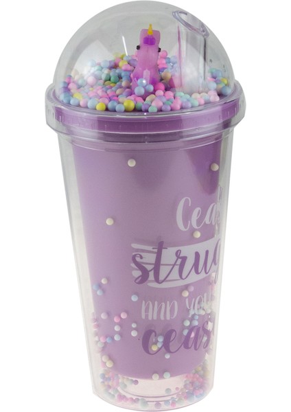 Matara Bardak Matara 600 ml Suluk Matara Pipetli Mor