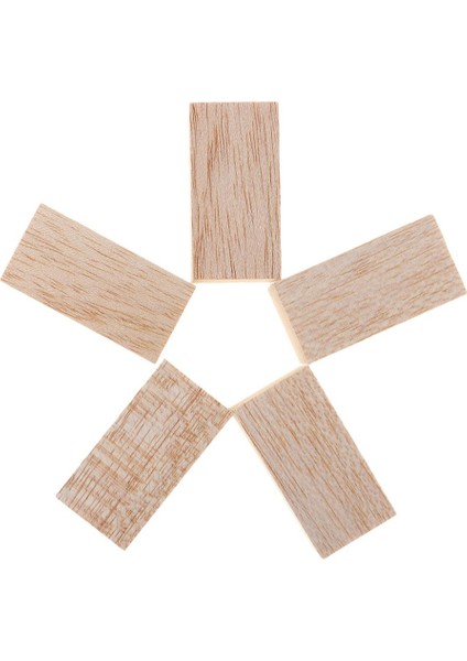 5 Bitmemiş Kare Ahşap Çubuk Balsa Ahşap Şekiller Model Yapımı Için 30X30X80MM (Yurt Dışından)