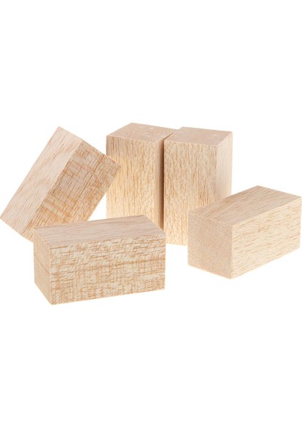 5 Bitmemiş Kare Ahşap Çubuk Balsa Ahşap Şekiller Model Yapımı Için 30X30X80MM (Yurt Dışından)