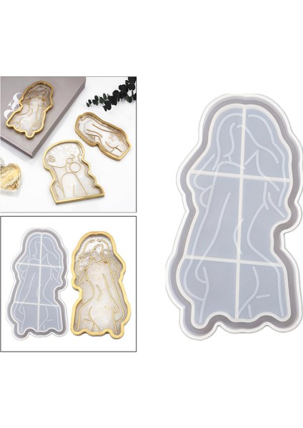 Silikon Coaster Reçine Döküm Dıyı Crystal Epoksi Craft 161X85X15MM (Yurt Dışından)