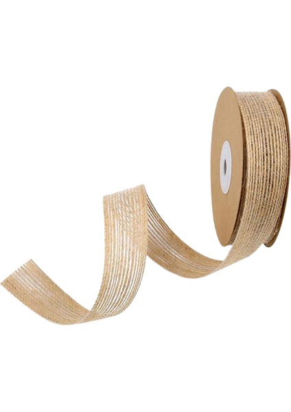 Doğal Jüt Kurdele, Noel Hediyesi Sarma, Düğün Partisi Dekorasyonu, 10YARD 2.5cm (Yurt Dışından)