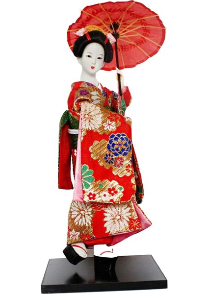 12 Inç Japon Geyşa Tahsil Heykelcik Ev Masaüstü Raf Için Kırmızı (Yurt Dışından) indirimleri