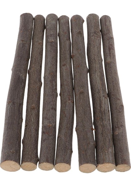 7pcs Driftwood Ahşap Kütük Çubuk El Sanatları Ev Bahçe Modeli Diy Modelleme Kahverengi (Yurt Dışından)