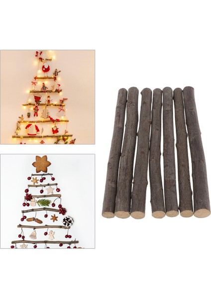 7pcs Driftwood Ahşap Kütük Çubuk El Sanatları Ev Bahçe Modeli Diy Modelleme Kahverengi (Yurt Dışından) modelleri