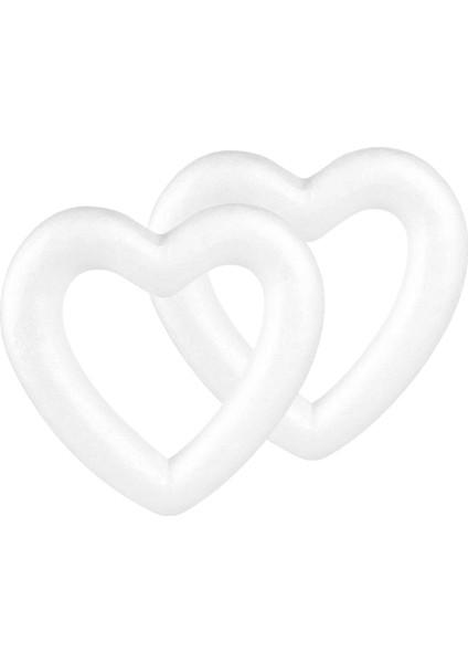 2/5/10X Kalp Polistiren Köpük Düğün Bebek Diy 20 cm (Yurt Dışından)