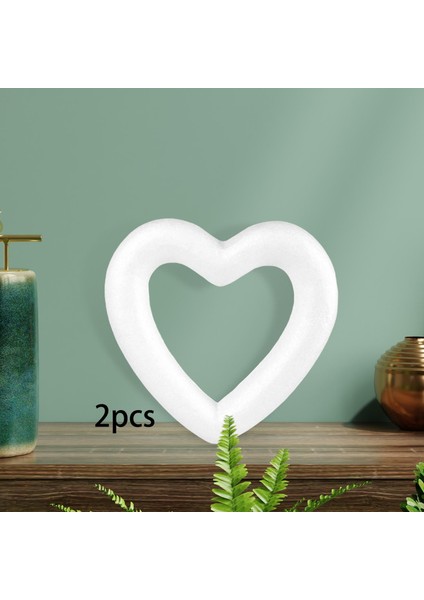 2/5/10X Kalp Polistiren Köpük Düğün Bebek Diy 20 cm (Yurt Dışından)