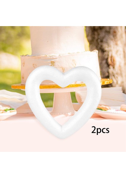 2/5/10X Kalp Polistiren Köpük Düğün Bebek Diy 20 cm (Yurt Dışından)