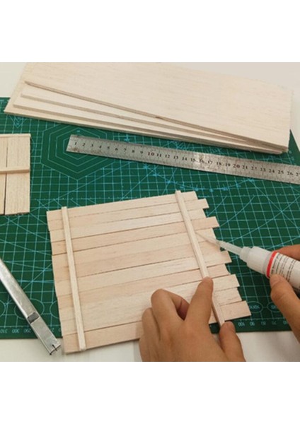 Bitmemiş Ahşap Çubuklar Dıy Scrapbooking Için Ahşap Parçalar Şeritler 10 Parçası 150MM (Yurt Dışından)
