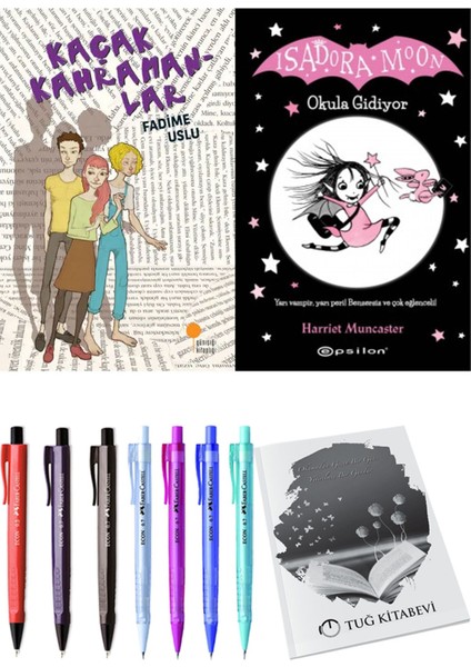 Isadora Moon 1 Okula Gidiyor ve Kaçak Kahramanlar 2'li Set - Kalem