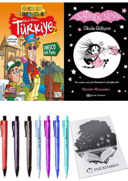 Isadora Moon 1 Okula Gidiyor ve Güzel Ülkem Türkiye 2 2'li Set - Kalem
