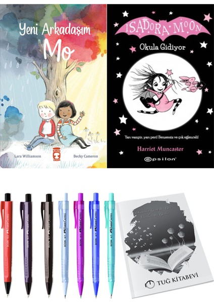 Isadora Moon 1 Okula Gidiyor ve Yeni Arkadaşım Mo 2'li Set - Kalem