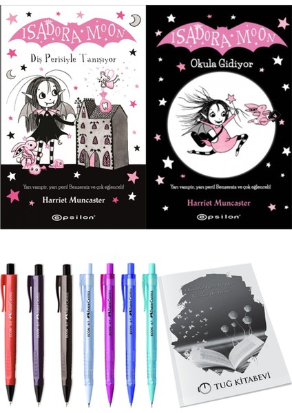 Isadora Moon 1 Okula Gidiyor ve Isadora Moon 13 Diş Perisiyle Tanışıyor 2'li Set - Kalem