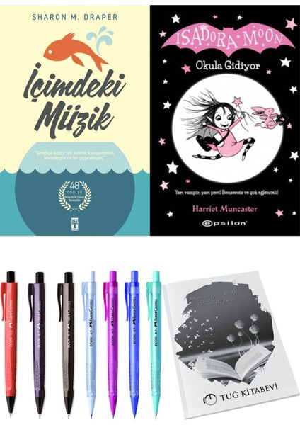 Isadora Moon 1 Okula Gidiyor ve İçimdeki Müzik 2'li Set - Kalem