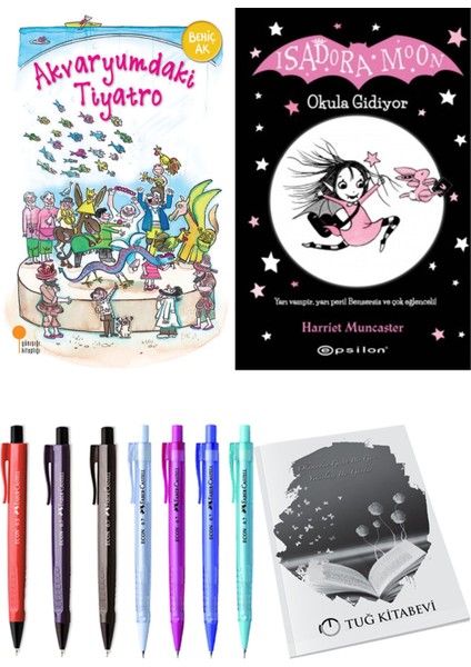 Isadora Moon 1 Okula Gidiyor ve Akvaryumdaki Tiyatro 2'li Set - Kalem