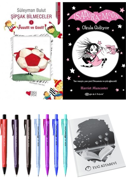 Isadora Moon 1 Okula Gidiyor ve Şipşak Bilmeceler 3 2'li Set - Kalem