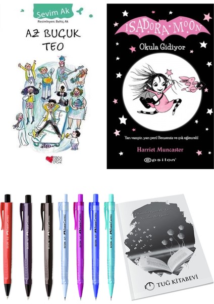 Isadora Moon 1 Okula Gidiyor ve Az Buçuk Teo 2'li Set - Kalem