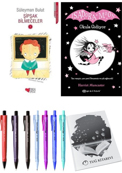 Isadora Moon 1 Okula Gidiyor ve Şipşak Bilmeceler 1 2'li Set - Kalem