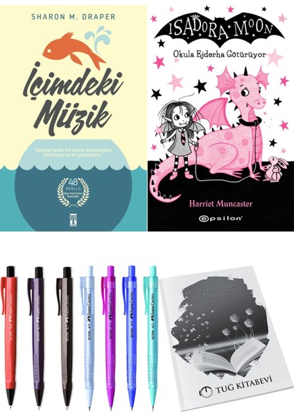 Isadora Moon 6 Okula Ejderha Götürüyor ve İçimdeki Müzik 2'li Set - Kalem