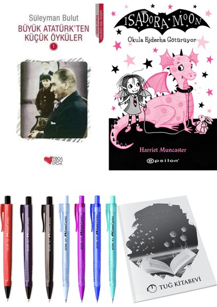 Isadora Moon 6 Okula Ejderha Götürüyor ve Büyük Atatürk'ten Küçük Öyküler 1 2'li Set - Kalem
