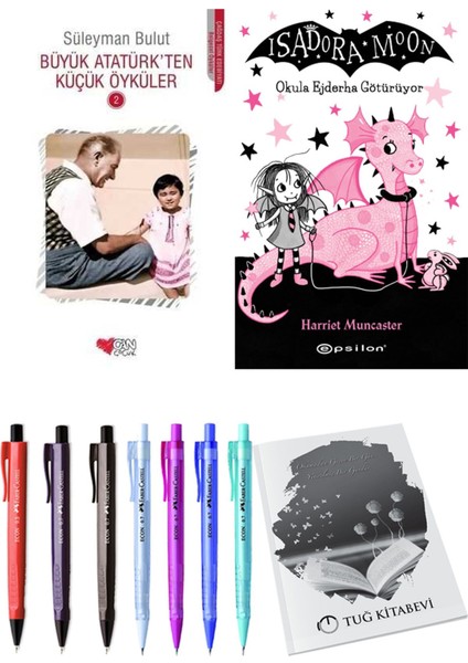Isadora Moon 6 Okula Ejderha Götürüyor ve Büyük Atatürk'ten Küçük Öyküler 2 2'li Set - Kalem