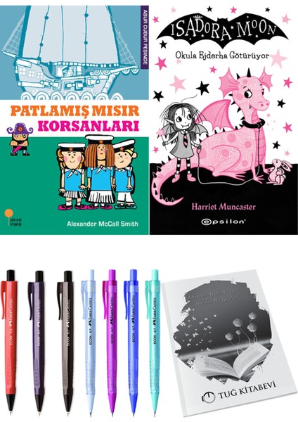 Isadora Moon 6 Okula Ejderha Götürüyor ve Patlamış Mısır Korsanları 2'li Set - Kalem