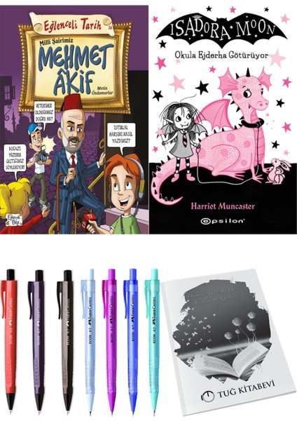 Isadora Moon 6 Okula Ejderha Götürüyor ve Milli Şairimiz Mehmet Akif 2'li Set - Kalem