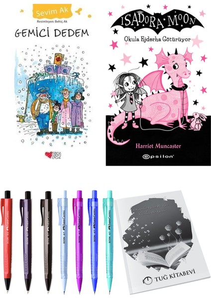 Isadora Moon 6 Okula Ejderha Götürüyor ve Gemici Dedem 2'li Set - Kalem