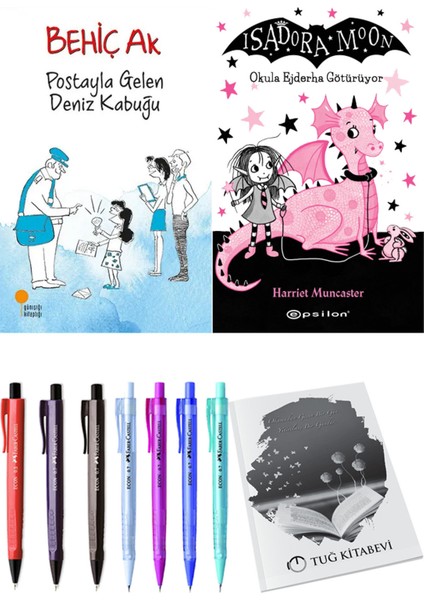 Isadora Moon 6 Okula Ejderha Götürüyor ve Postayla Gelen Deniz Kabuğu 2'li Set - Kalem