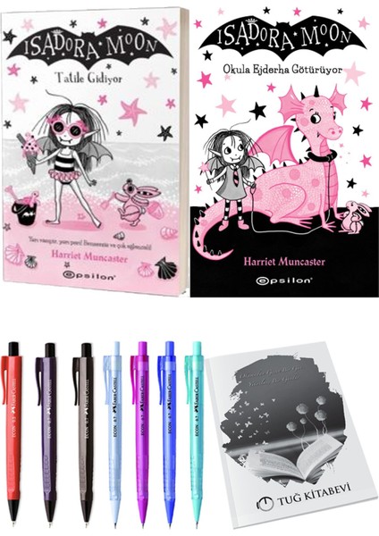 Isadora Moon 6 Okula Ejderha Götürüyor ve Isadora Moon 11 Tatile Gidiyor 2'li Set - Kalem