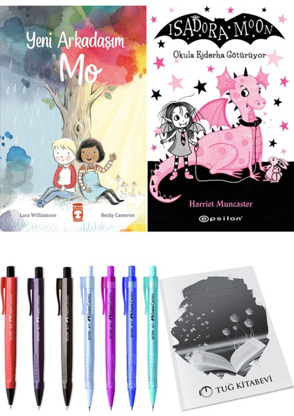 Isadora Moon 6 Okula Ejderha Götürüyor ve Yeni Arkadaşım Mo 2'li Set - Kalem