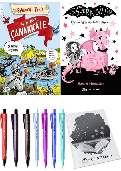 Isadora Moon 6 Okula Ejderha Götürüyor ve Geçit Vermez Çanakkale 2'li Set - Kalem