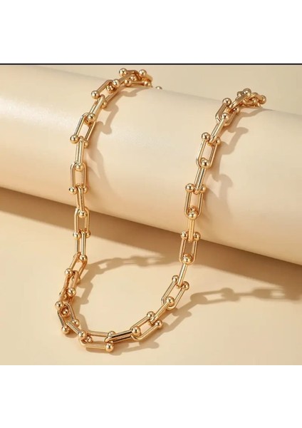 Trendy Kalın Zincir 316L Çelik Kolye indirimleri