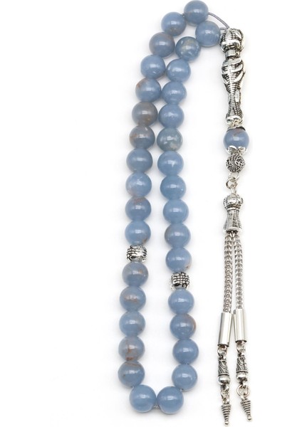 Anjelit Doğal Taş Tesbih 8 mm Küre Kesim fiyatları