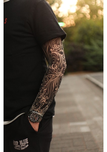 Giyilebilir Desenli Kol Dövmesi 3D Baskılı Tattoo