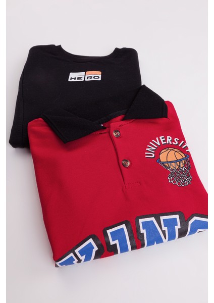 Erkek Çocuk 2'li Paket Basic Sweatshirt