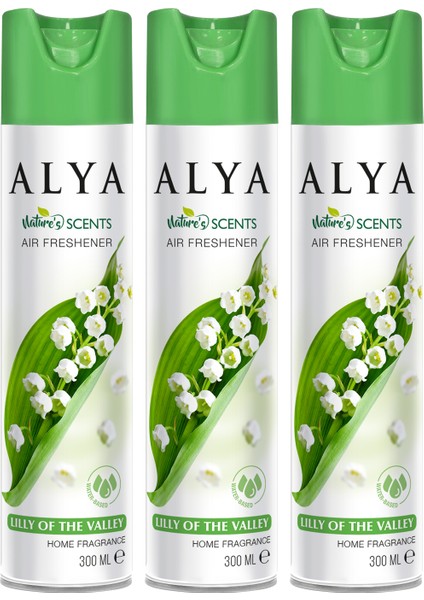 Nature's Scents Lilly Of The Valley Müge Çiçeği Su Bazlı Oda Kokusu ml x3 Adet