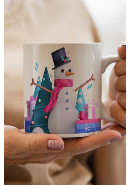 Yılbaşı Temalı Kişiye Özel Isimli Yılbaşı Hediyesi Kupa Bardak