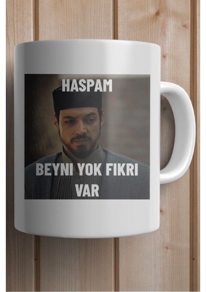 Kızıl Goncalar Cüneyd Baskılı Haspam Beyni Yok Fikri Var Yazılı Yılbaşı Hediyesi Kupa Bardak fiyatları