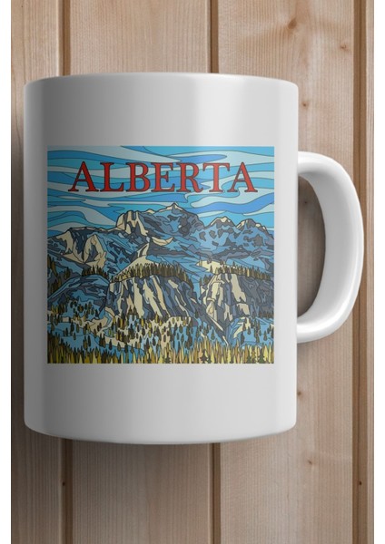 America- Montana- Alberta Baskılı Premium Yılbaşı Hediyesi Kupa Bardak fiyatları