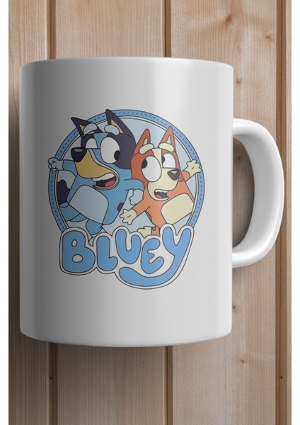 Bluey Çizgi Film Baskılı Premium Yılbaşı Hediyesi Kupa Bardak