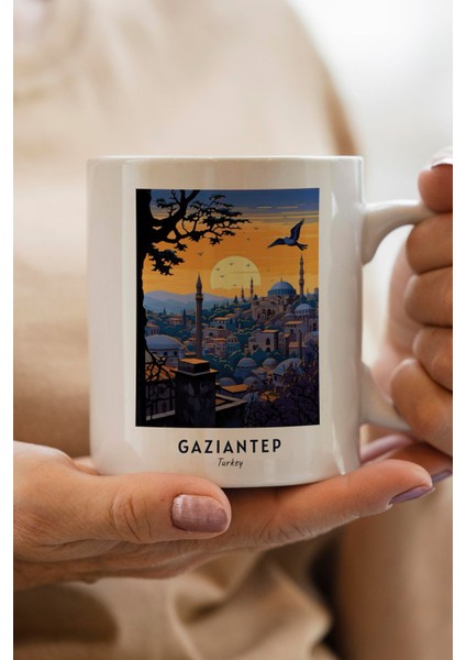 Gaziantep Baskılı Yılbaşı Hediyesi Kupa Bardak