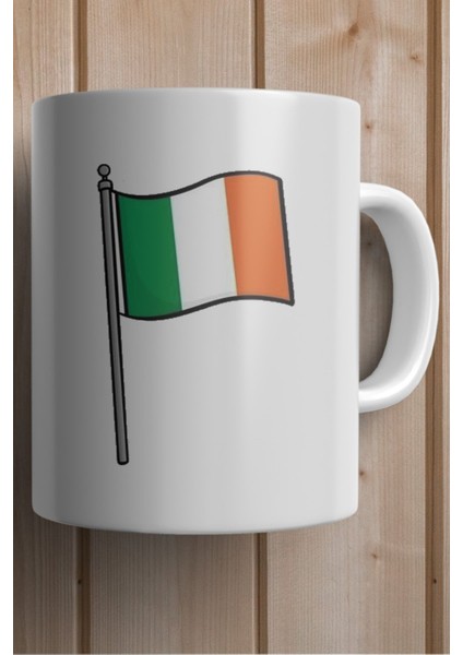 Irlanda Bayrağı Baskılı Premium Yılbaşı Hediyesi Kupa Bardak fiyatları