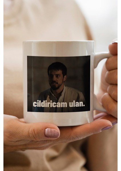 Kızıl Goncalar Cüneyd Baskılı Çıldırıcam Ulan Yazılı Yılbaşı Hediyesi Kupa Bardak